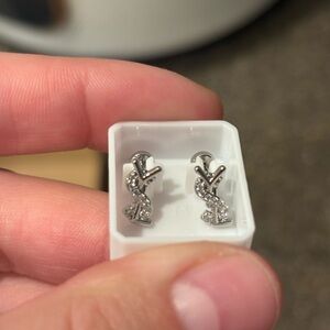 Ysl stainless steel Crystal Earrings
